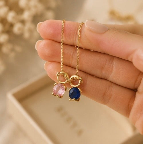 Nidin Fashion Cute Girls Boys Pendant Necklaces For Women Heart Shape Crystal Zircon Charm Clavicle Chain Jewelry Birthday Gifts