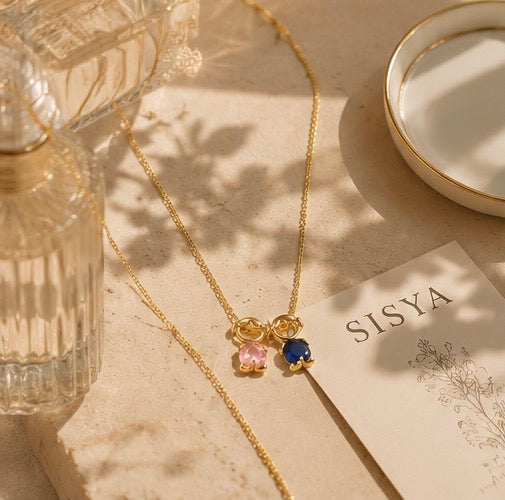 Nidin Fashion Cute Girls Boys Pendant Necklaces For Women Heart Shape Crystal Zircon Charm Clavicle Chain Jewelry Birthday Gifts